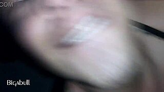 Sucking black cock at night! Wow!