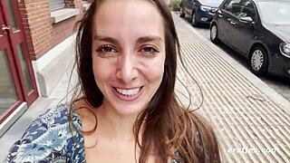ersties ana, hot german exhibitionist, shows it all