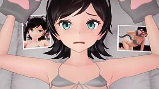 Matsukaze from Kantai Collection Gets Fucked in Anime Style!