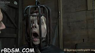 Bizarre Pleasures: Cute Slave Bound In Bondage And Tied Up