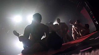 porn stars go wild in club orgy