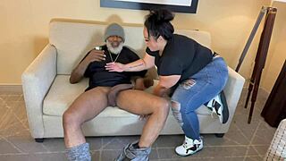 bbw rides big cock for facial cumshot