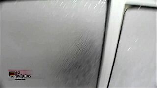 I fucked my latina stepsister hard, she sucked cock deepthroat and squirted creampie