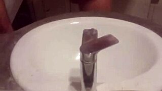 Young gay man masturbates in private session