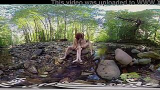 yanks amateurs ana molly and belle having lesbian fun outdoors with pussy fingering masturbation cum redhead shaved pussy