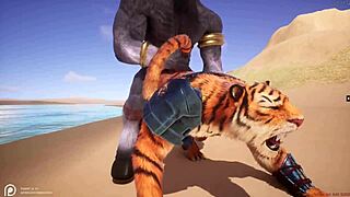 Furry fun with gay Yaoi-style action