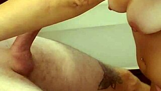 Girlfriend Gives Amazing Blowjob with Perky Nipples on Display