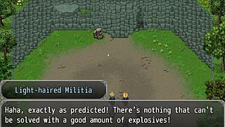 Playing Henteria Chronicles 3, pixel art game, no animations just raw fun.