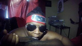 Anime Nerd Sloppily Sucks Big Black Cock