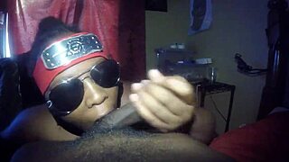 Anime Nerd Sloppily Sucks Big Black Cock