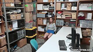 Jason Foreskin Feeds Aften Opal Huge Cock Deepthroat At Work