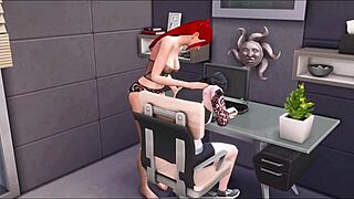 My Goth Girlfriend in The Sims 4 Futa Adventure