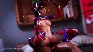 Hmv d va vs widowmaker intense battle