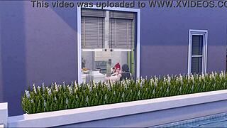 My Goth Girlfriend in The Sims 4 Futa Adventure