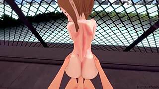 Uraraka's Rooftop Orgasm in My Hero Academia Hentai!