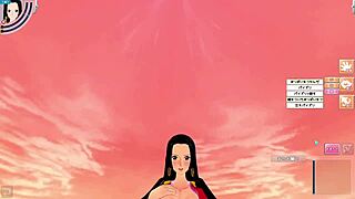 3D cartoon of Boa Hancock in Koikatsu anime game