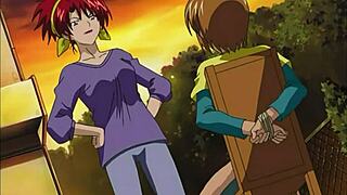 The story of the perverted chikan: the animated porn with a foot fetish
