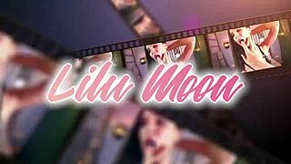 sexy brunette deepthroats muscular guy's huge cock then gets ass fucked till cum inside