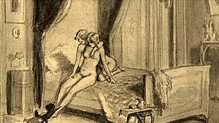 vintage erotic drawings, those retro cartoons and anime hentai vibes