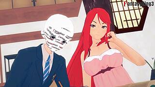 Kushina Uzumaki Gets Fucked While Sarada Uchiha Watches Jealously in Full Hentai Movie