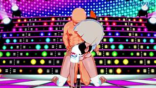 yo, check serena and bea saito bang an old dude in pokémon hentai!