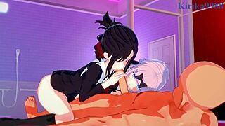 Ready for intense 3P with Kaguya Shinomiya and Chika Fujiwara?