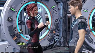 In stranded in space, I feel close to the cute asian scientist milf