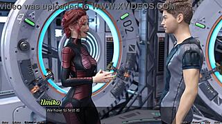 In stranded in space, I feel close to the cute asian scientist milf