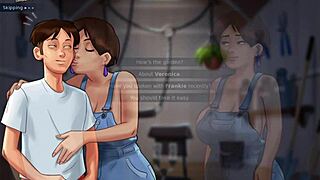 Check out summertime saga episode 138, it's got some fun anime moments.