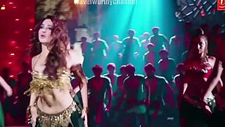 tamanna and zara swing together, their gorgeous deep navels shaking in this adorable performance.