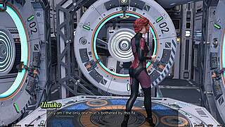 In stranded in space, I feel close to the cute asian scientist milf