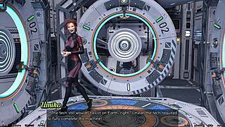 In stranded in space, I feel close to the cute asian scientist milf