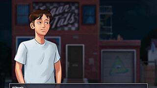 Check out summertime saga episode 138, it's got some fun anime moments.