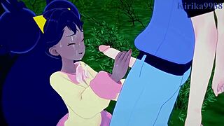 3D animated hentai with Iris and Erica in intense sex scene