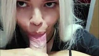 i got my balls sucked by white moon in deepthroat action