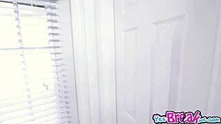 Is his dick too big for that teen brunette in the group hardcore scene?