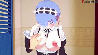 i suck and fuck rem's big boobs