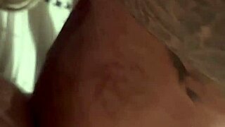 sexy blonde in lingerie takes a massive load in her tight hole