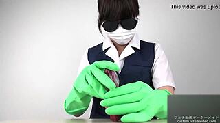 Intense Asian Handjob With Latex Gloves In Japanese Fetish Scene