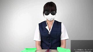 Intense Asian Handjob With Latex Gloves In Japanese Fetish Scene