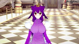 scathach-skadi on the throne in a free pov fantasy scene from type-moon