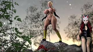 shadows 12 - milf gets creampied in rough bdsm dungeon with latex anime vibes