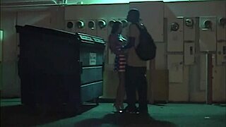 I watch white milf getting face fucked by bbc behind dumpster in public