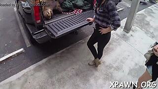 this girl craves cock and gets pounded hard in shop