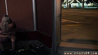 Cute tiny 18+ amateur valerie white is bound for an extreme double blowjob outdoors