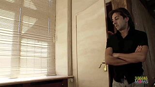 this chick loves quick bathroom quickie with her friend, licking and riding