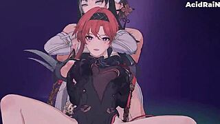 Yinlin And Baizhi In Anime Hentai Scene