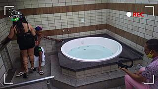 experienced mommy bbw with natural tits gets oral from tattooed teen 18+ wallif santos with big cock