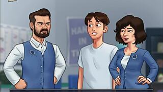 Summertime saga, blow that monster cock now!