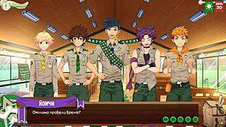 Game Friends Camp Episode 28 - We Wanted To Relax With Natsumi Russian Voice Acting